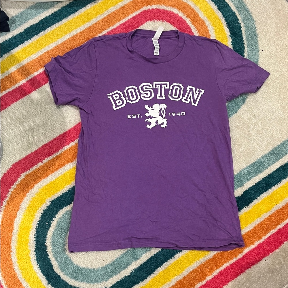 Purple Boston Crusaders Graphic Tee - Short Sleeve
